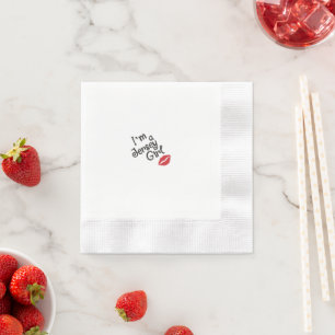 Serviette En Papier Jersey Girl Coin Cocktail Napkin