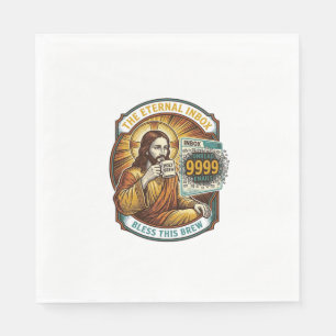 Serviette En Papier Jésus 9999 Emails Non Lus Boîte de Réception Zéro 