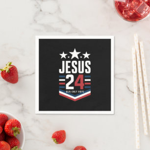 Serviette En Papier Jésus Christ 2024 Président Élection USA Politique