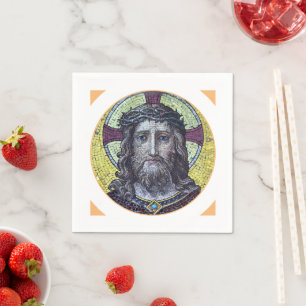 Serviette En Papier Jesus Christ & Compassion Table vintage Art