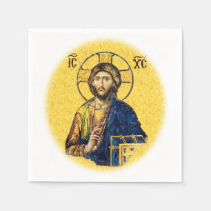 Serviette En Papier Jésus-Christ Pantocrator