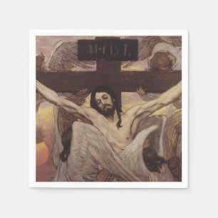 Serviette En Papier Jésus-Christ sur la croix