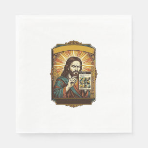 Serviette En Papier Jésus Escalier Flou Test Captcha Sécurité Tech Hum