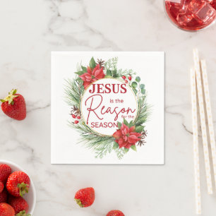 Serviette En Papier Jésus est la raison de la saison Noël