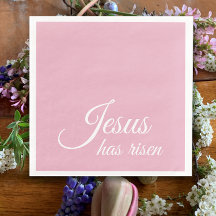Jésus Est Ressuscité | Pâques chrétienne rose pers