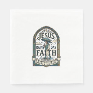 Serviette En Papier Jésus Jour Pluvieux Foi Jésus Jour Pluvieux Foi Ch