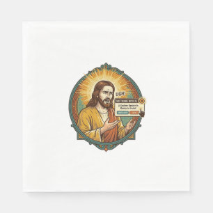 Serviette En Papier Jésus Mise à Jour Logcielle Ennuyeuse Pop Up Humou