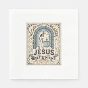 Serviette En Papier Jésus Monastique Minimal Jésus Monastique Minimal