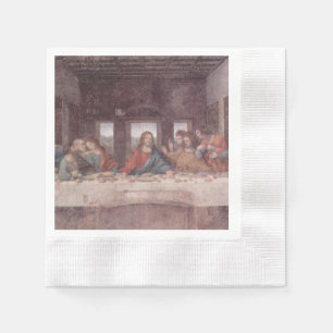 Serviette En Papier Jésus "Yeshua" La Dernière Cène, Léonard de Vinci