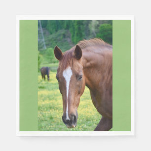 Serviette En Papier jeu de chevaux