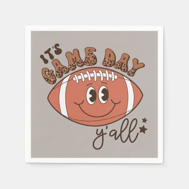 Serviette En Papier Jeu de football cool Jour d'art (Devant)