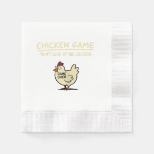 Serviette En Papier Jeu de poulet Ne regardez pas le poulet drôle de p