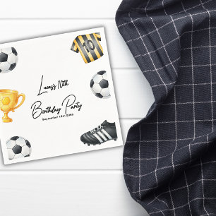 Serviette En Papier Jeu Sur Le Football Sport Football Anniversaire