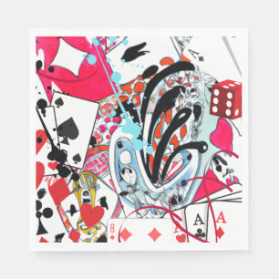 Serviette En Papier Jeux de cartes