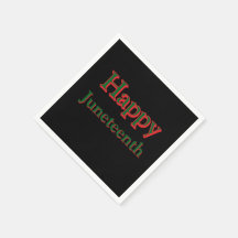 JEUX JUNETEENTH NAPKINS