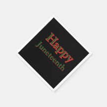 JEUX JUNETEENTH NAPKINS