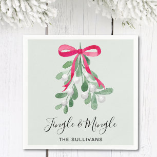 Serviette En Papier Jingle And Mingle Gui de Noël Vert