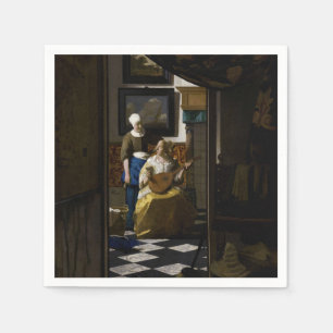 Serviette En Papier Johannes Vermeer - La lettre d'amour