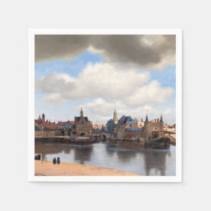 Serviette En Papier Johannes Vermeer - Vue de Delft