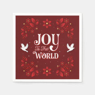 Serviette En Papier Joie à la fête de Noël Mondiale Papier serviettes