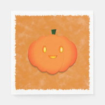 Joli Citrouille Halloween Baby shower d'aquarelle