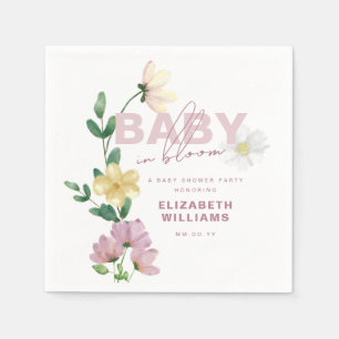 Serviette En Papier Joli Fleur sauvage dans le Baby shower de Bloom