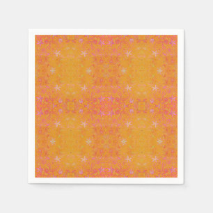 Serviette En Papier Joli floral jaune