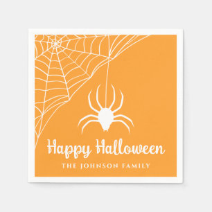 Serviette En Papier Joli Halloween à l'araignée mignonne