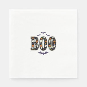 Serviette En Papier Joli modèle de citrouille fantôme Boo Halloween