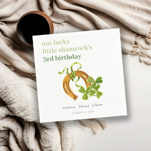 Serviette En Papier Joli Shamrock St Patrick's Day Anniversaire de en