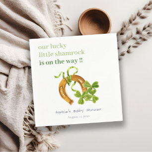 Serviette En Papier Joli Shamrock  St Patrick's Day Baby shower