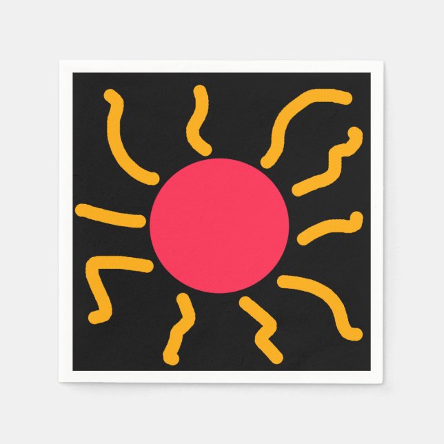 Serviette En Papier Joli soleil (Devant)