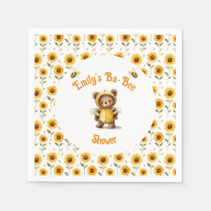 Serviette En Papier Jolie Bee Bear Ba-Bee Douche au miel