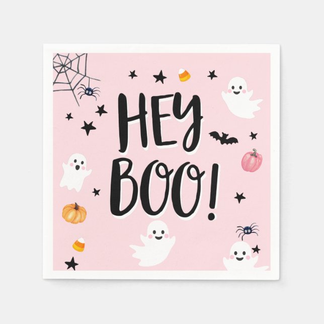 Serviette En Papier Jolie Fantôme Halloween Fête Anniversaire Fille ro (Devant)