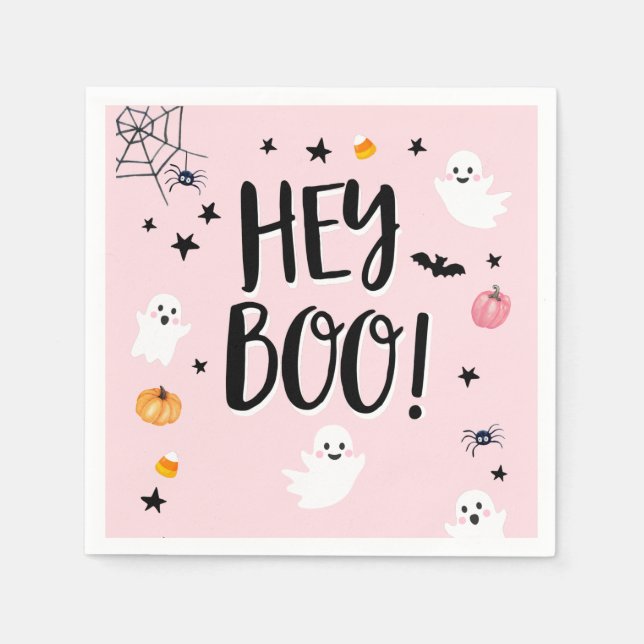 Serviette En Papier Jolie Fantôme Halloween Fête Anniversaire Fille ro (Devant)