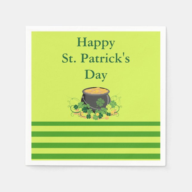 Serviette En Papier Jolie St. Patrick's Day (Devant)