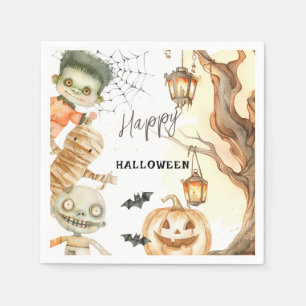 Serviette En Papier Jolies monstres Spotacular Kids Halloween Party