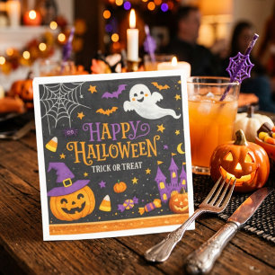 Serviette En Papier Jolies Serviettes de Fête d'Halloween pour Enfants