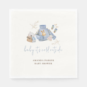 Serviette En Papier Jolies vêtements d'hiver Jouets Baby shower fille
