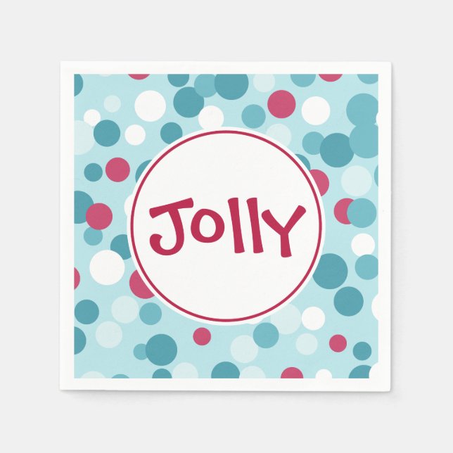 Serviette En Papier Jolly Holiday Napkins (Devant)