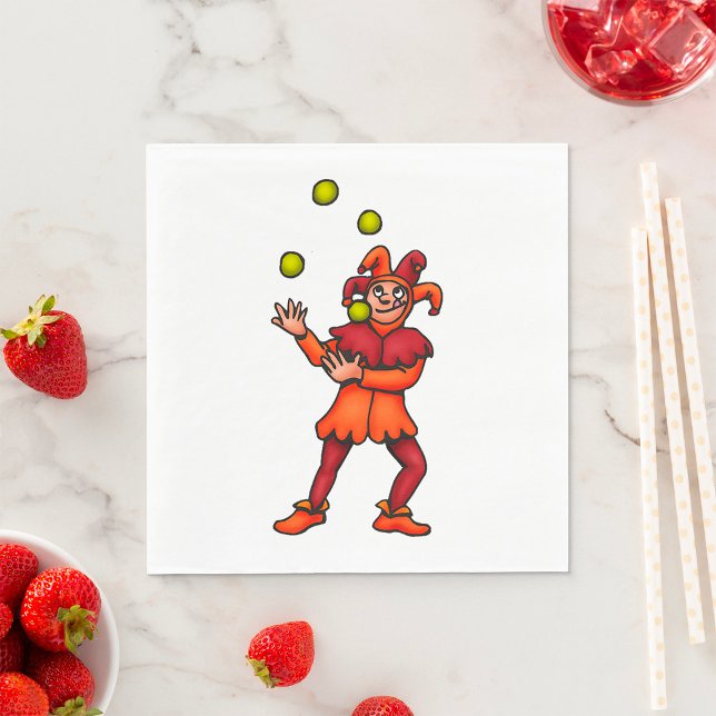 Serviette En Papier Jongleur (Créateur téléchargé)