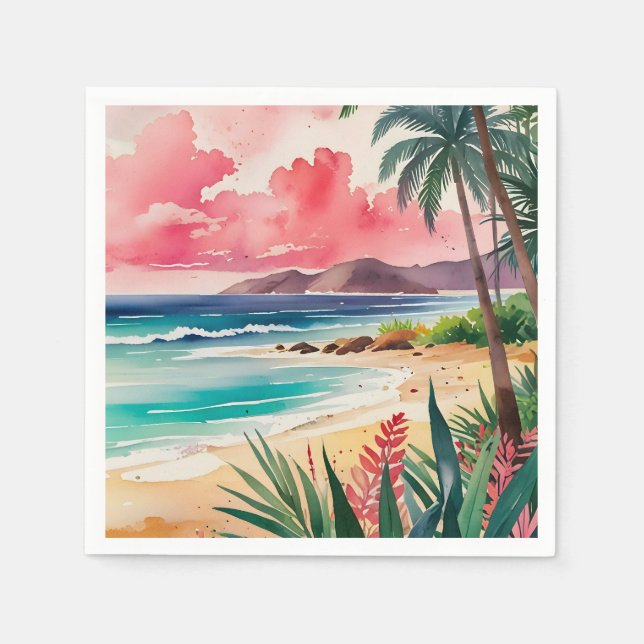 Serviette En Papier Jortes de sable (Devant)