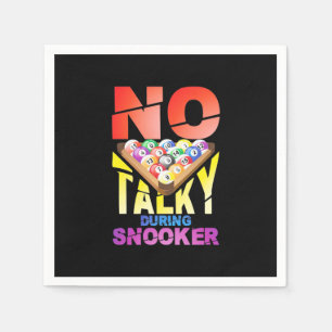 Serviette En Papier Joueur de billard   Pas De Talky Pendant Snooker
