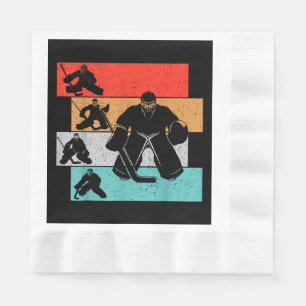 Serviette En Papier Joueur de hockey sur glace