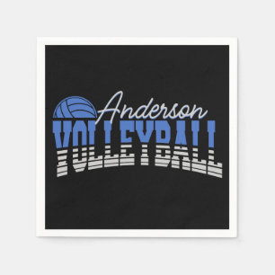 Serviette En Papier Joueur de volley-ball personnalisé AJOUTER UN NOM 