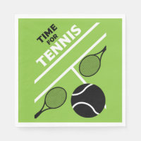 Joueurs de tennis de pelouse Napkin
