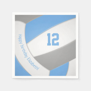 Serviette En Papier Jour d'anniversaire heureux joueur de volley-ball