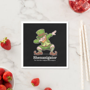 Serviette En Papier Jour de la Saint Patrick Shenanigator Dabbing Lepr