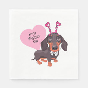 Serviette En Papier Jour de la Saint-Valentin