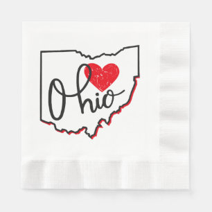 Serviette En Papier Jour de l'Ohio